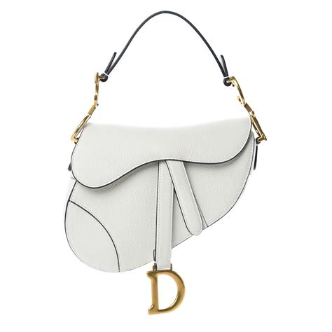 white saddle bag dior